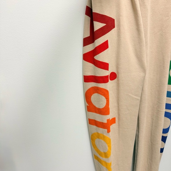 Aviator Nation 2 Sweatpants, Sand Tan | Size Medium - Picture 7 of 10